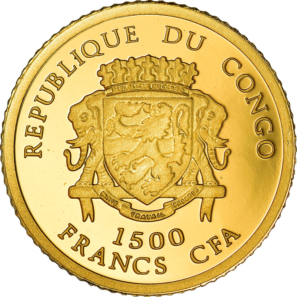 Münze, CONGO, DEMOCRATIC REPUBLIC, Romulus et Remus, 1500 Francs CFA, 2007