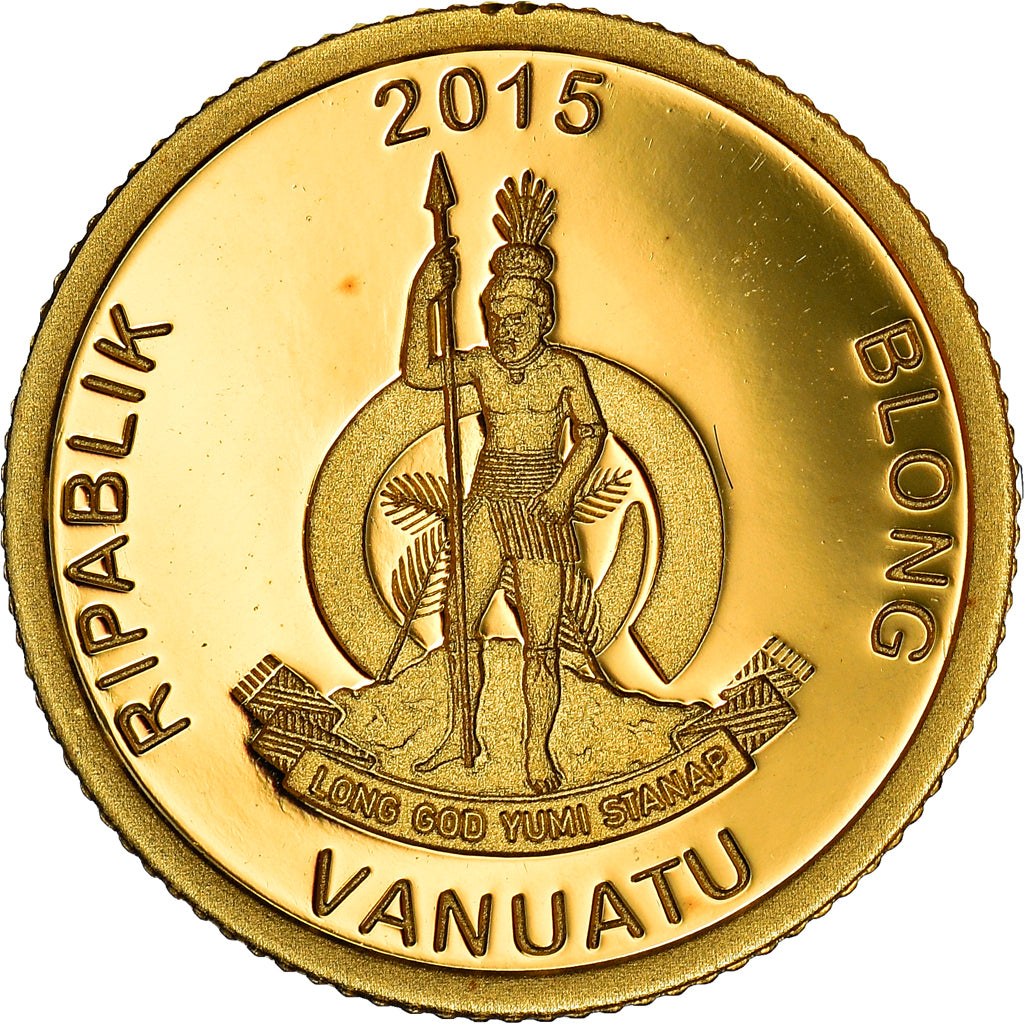 Monnaie, Vanuatu, Louis XIV, 20 Vatu, 2015, British Royal Mint, FDC, Or