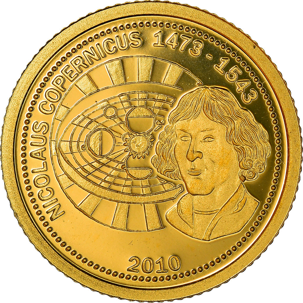 Münze, Samoa, NICOLAUS COPERNICUS, Tala, 2010, STGL, Gold