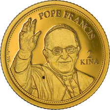 Moneda, Papúa-Nueva Guinea, 2 Kina, 2016, FDC, Oro