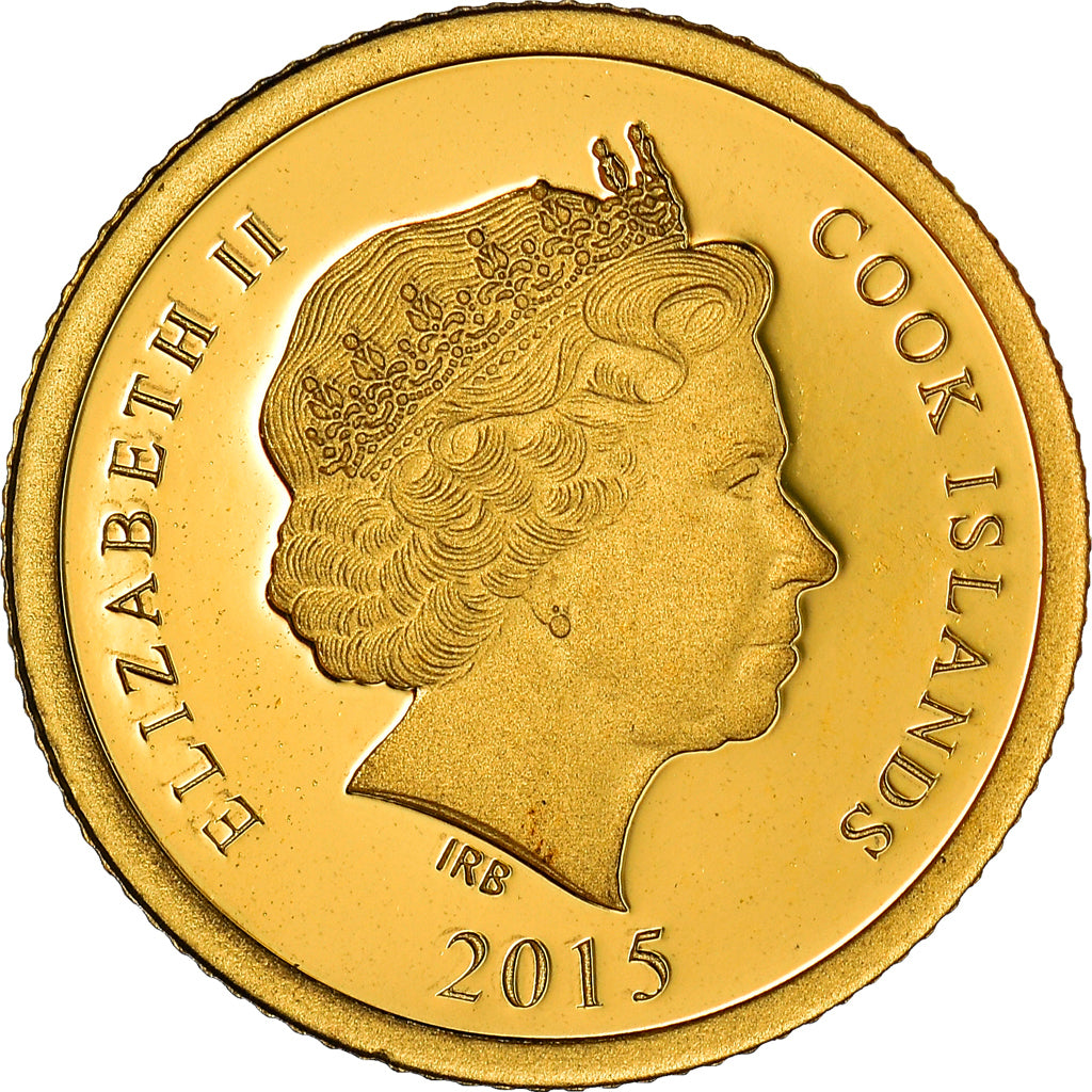Moneta, Isole Cook, Elizabeth II, Abraham Lincoln, 5 Dollars, 2015, Franklin