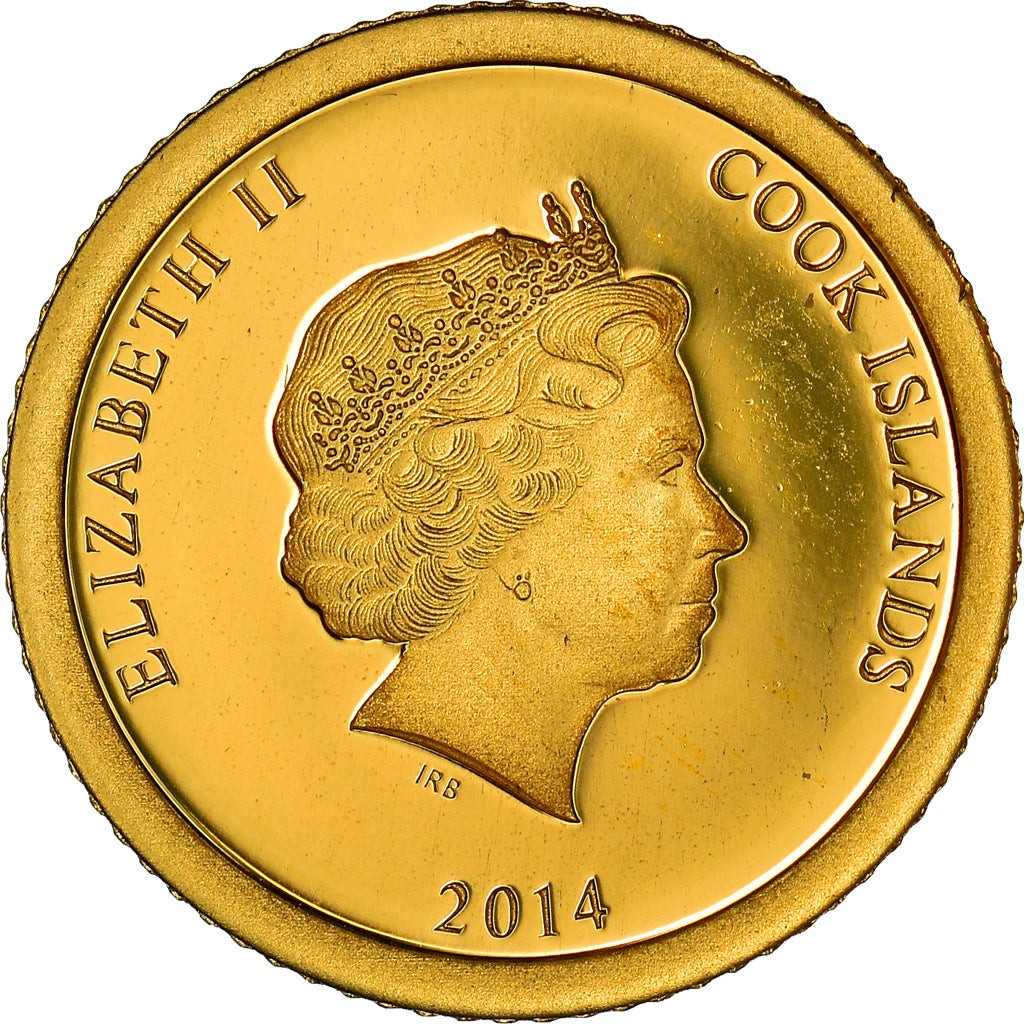 Moneta, Wyspy Cooka, William SHAKESPEARE, 5 Dollars, 2014, Franklin Mint