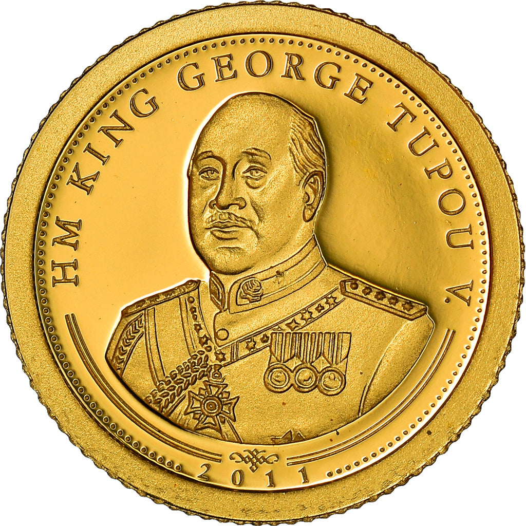 Münze, Tonga, King George Tupou V, HA'Amonga Trilithon, 10 Pa'anga, 2011, STGL