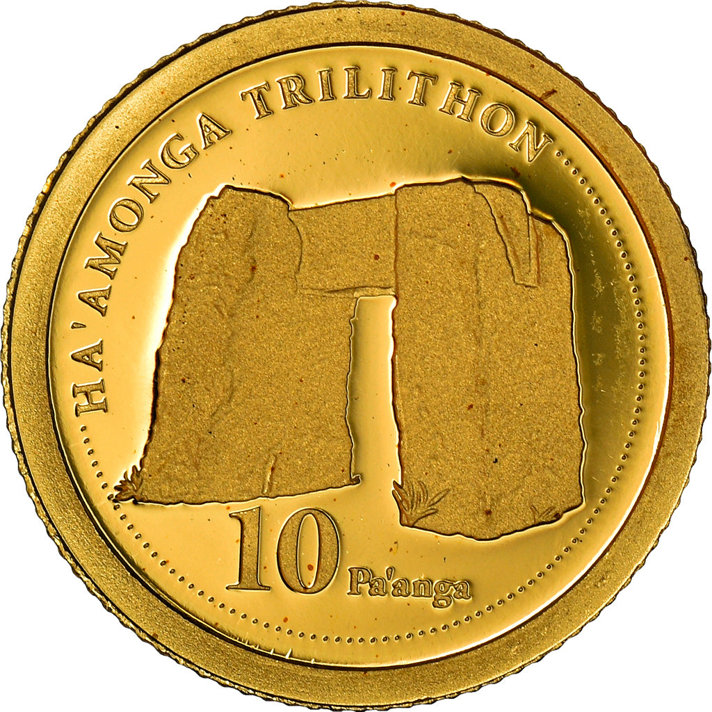 Münze, Tonga, King George Tupou V, HA'Amonga Trilithon, 10 Pa'anga, 2011, STGL