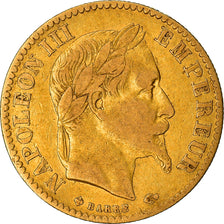 Monnaie, France, Napoleon III, Napoléon III, 10 Francs, 1866, Strasbourg, TB+