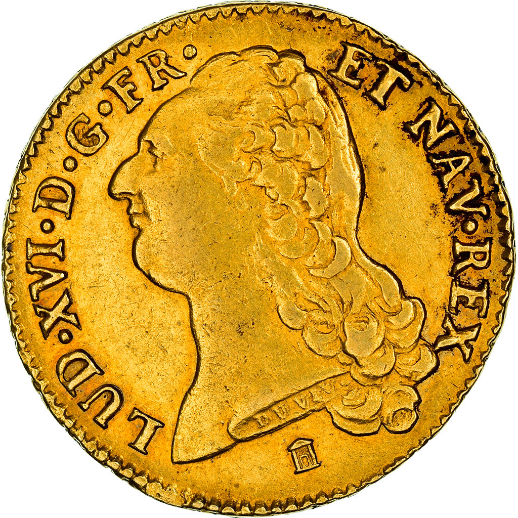 Monnaie, France, Louis XVI, Double louis d'or à la tête nue, 2 Louis D'or