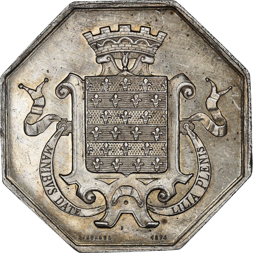 Francia, Token, Savings Bank, Caisse d'Epargne de Beaugency, 1874, Borrel, BB+