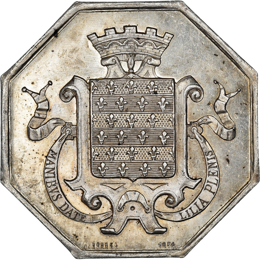 Francia, Token, Savings Bank, Caisse d'Epargne de Beaugency, 1874, Borrel, BB+