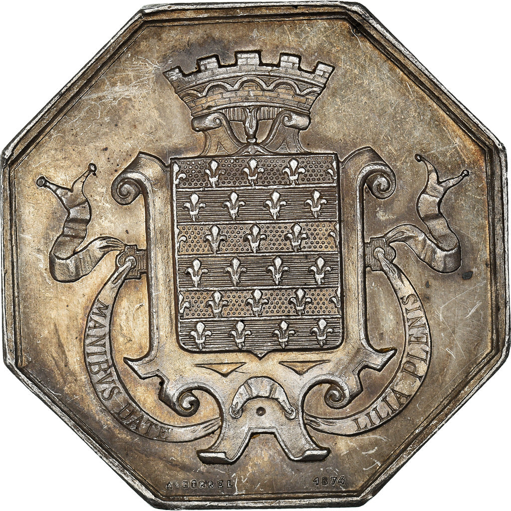France, Jeton, Savings Bank, Caisse d'Epargne de Beaugency, 1874, Borrel, TTB+