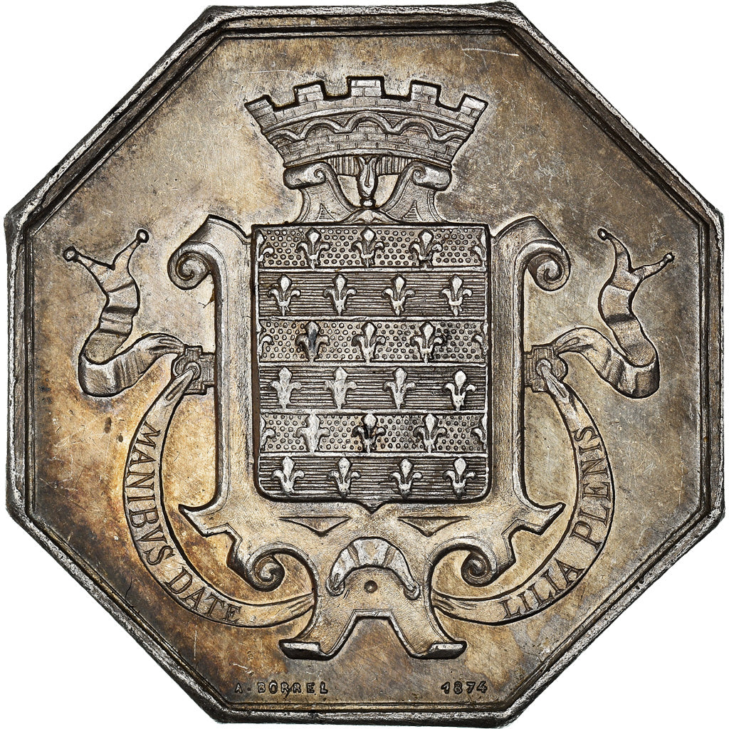 Francia, Token, Savings Bank, Caisse d'Epargne de Beaugency, 1874, Borrel, BB+