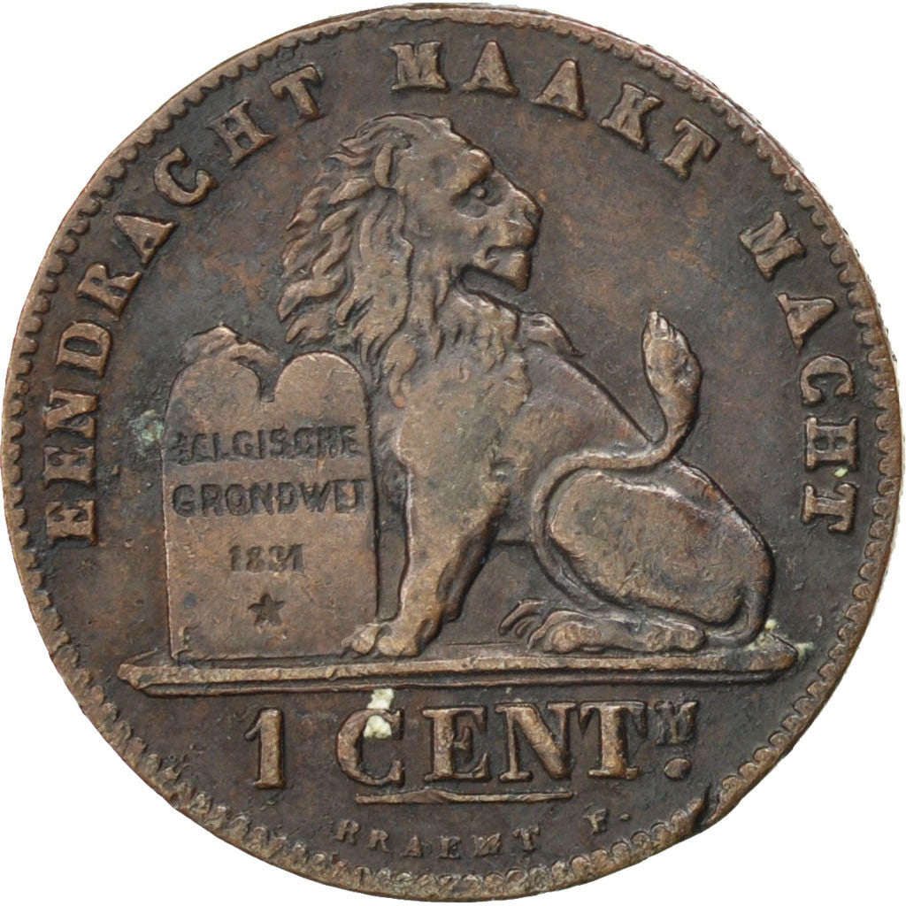 Coin, Belgium, Leopold II, Centime, 1907, EF(40-45), Copper, KM:34.1