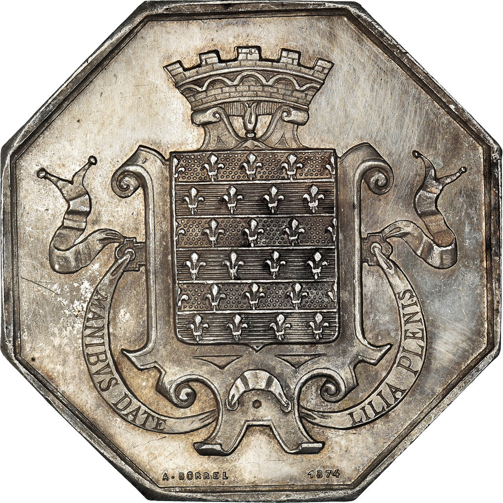 Francia, Token, Savings Bank, Caisse d'Epargne de Beaugency, 1874, Borrel, BB+