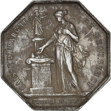France, Jeton, Savings Bank, Caisse d'Epargne de Beaugency, 1874, Borrel, TTB+