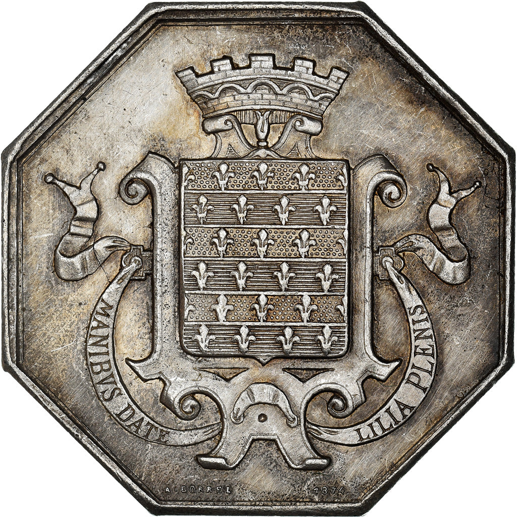 Francia, Token, Savings Bank, Caisse d'Epargne de Beaugency, 1874, Borrel, BB+