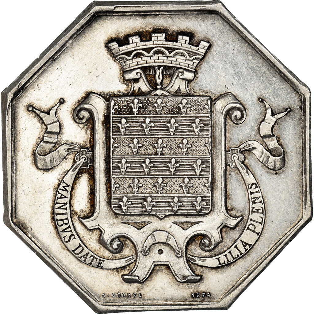France, Jeton, Savings Bank, Caisse d'Epargne de Beaugency, 1874, Borrel, TTB+