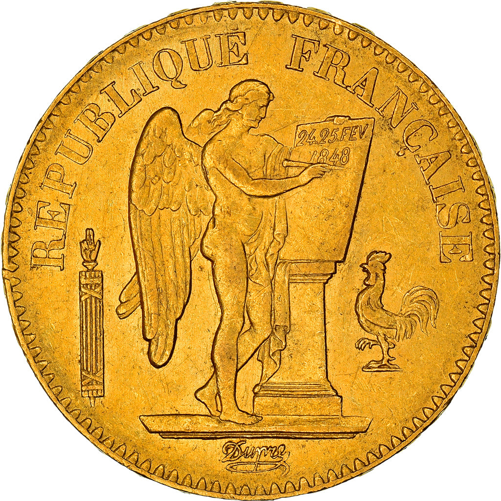 Moneta, Francia, Génie, 20 Francs, 1849, Paris, BB, Oro, KM:757, Gadoury:1032
