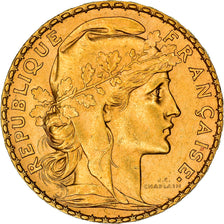 Munten, Frankrijk, Marianne, 20 Francs, 1899, Paris, ZF+, Goud, KM:847