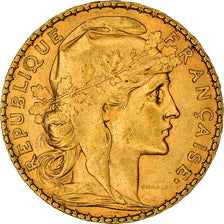 Coin, France, Marianne, 20 Francs, 1900, Paris, EF(40-45), Gold, KM:847