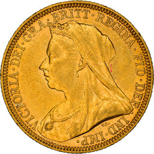 Moneda, Australia, Victoria, Sovereign, 1894, Melbourne, MBC+, Oro, KM:13