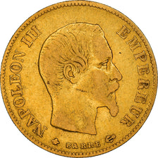 Moneta, Francja, Napoleon III, 10 Francs, 1859, Strasbourg, VF(30-35), Złoto