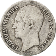 Coin, Belgium, Leopold I, 20 Centimes, 1853, VF(20-25), Silver, KM:19