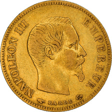 Coin, France, Napoleon III, 10 Francs, 1855, Paris, VF(30-35), Gold, KM:784.3