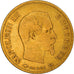 Moeda, França, Napoleon III, 10 Francs, 1856, Paris, VF(20-25), Dourado