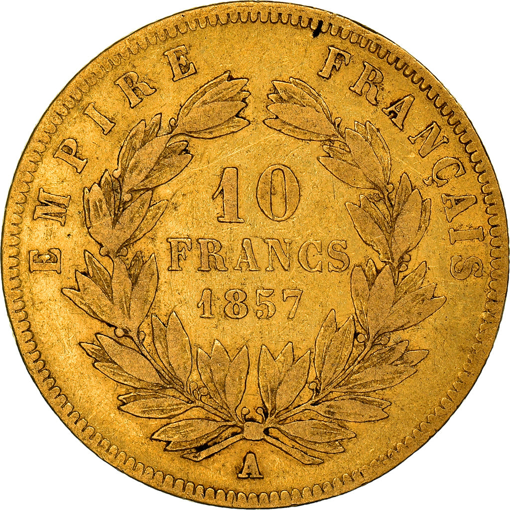 Monnaie, France, Napoleon III, Napoléon III, 10 Francs, 1857, Paris, TB, Or