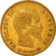 Moneta, Francja, Napoleon III, Napoléon III, 10 Francs, 1857, Paris, VF(20-25)