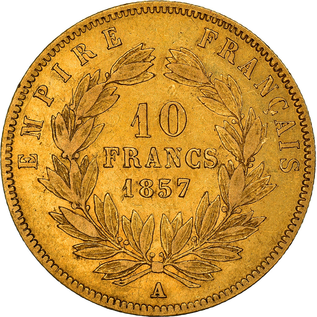 Munten, Frankrijk, Napoleon III, Napoléon III, 10 Francs, 1857, Paris, FR