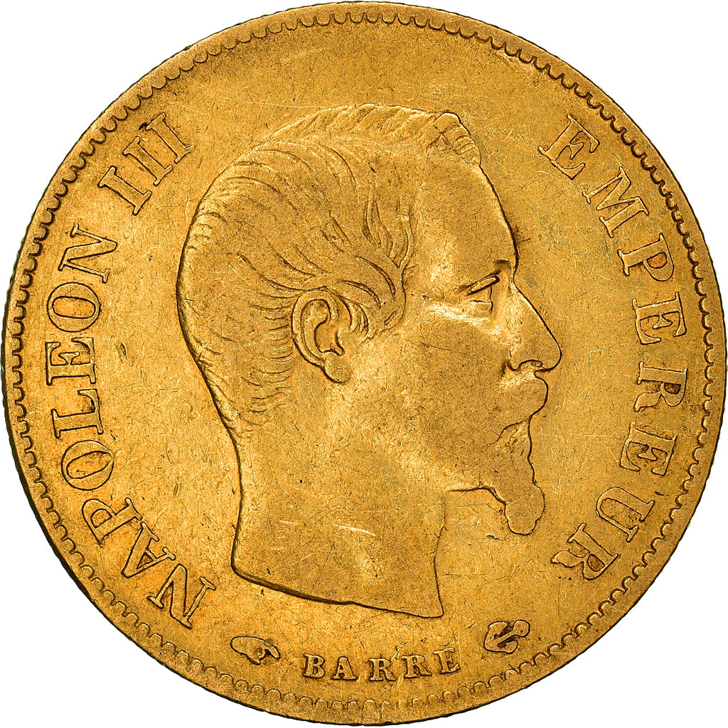 Monnaie, France, Napoleon III, 10 Francs, 1858, Paris, TB, Or, Gadoury:1014