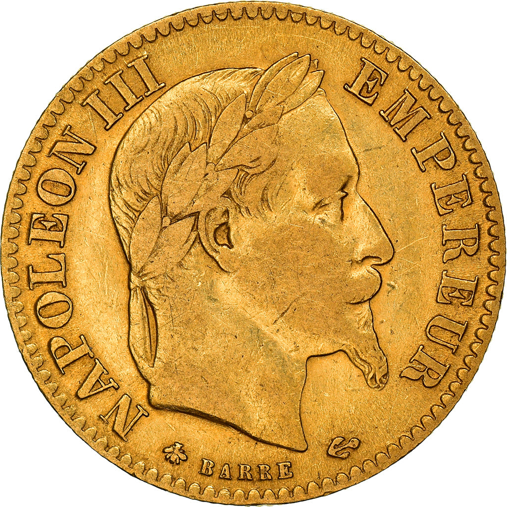 Monnaie, France, Napoleon III, Napoléon III, 10 Francs, 1866, Paris, TB+, Or