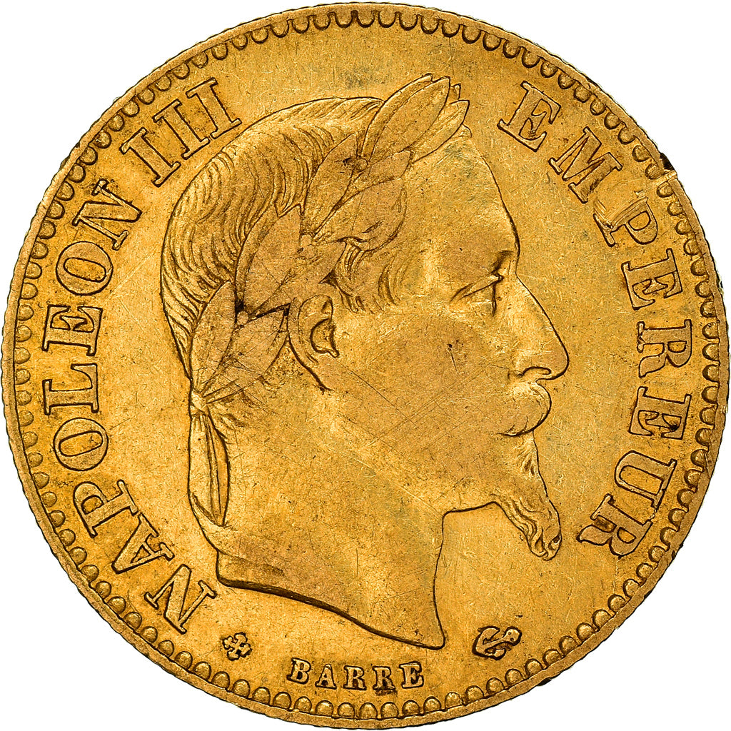 Munten, Frankrijk, Napoleon III, Napoléon III, 10 Francs, 1862, Strasbourg