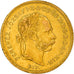 Monnaie, Hongrie, Franz Joseph I, 4 Forint 10 Francs, 1870, Karlsburg, TTB, Or