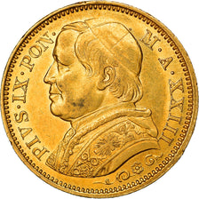 Moneda, Estados italianos, PAPAL STATES, Pius IX, 20 Lire, 1868, Roma, EBC, Oro