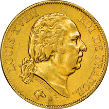Monnaie, France, Louis XVIII, Louis XVIII, 40 Francs, 1816, Paris, TTB, Or