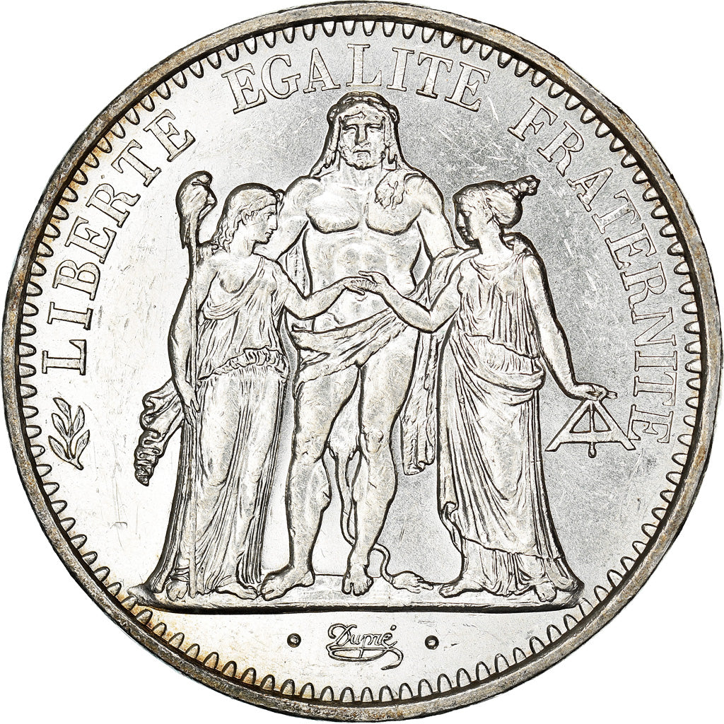 Moeda, França, Hercule, 10 Francs, 1971, Paris, AU(55-58), Prata, KM:932