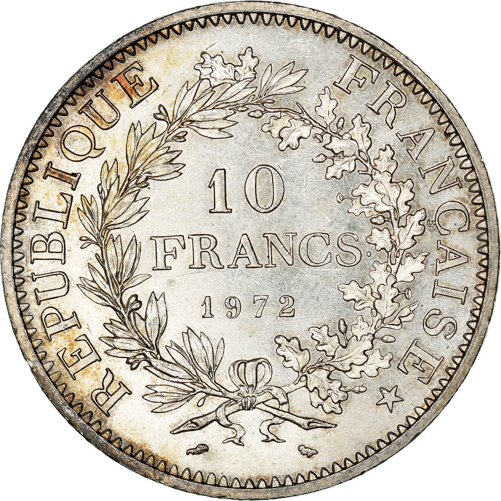 Coin, France, Hercule, 10 Francs, 1972, Paris, MS(60-62), Silver, KM:932