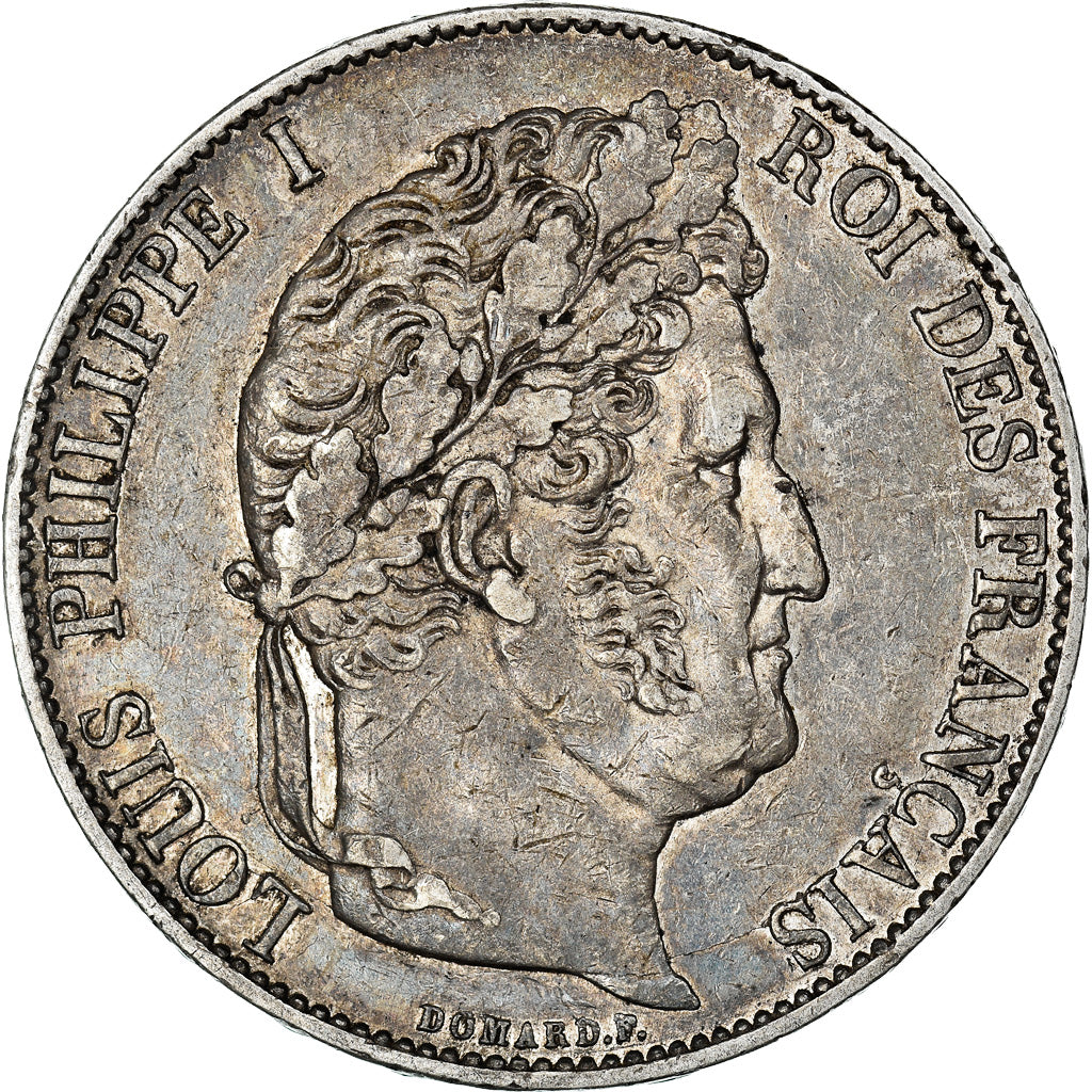 Moneta, Francia, Louis-Philippe, 5 Francs, 1847, Paris, BB, Argento, KM:749.1
