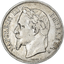 Moneta, Francja, Napoleon III, 5 Francs, 1867, Paris, VF(30-35), Srebro