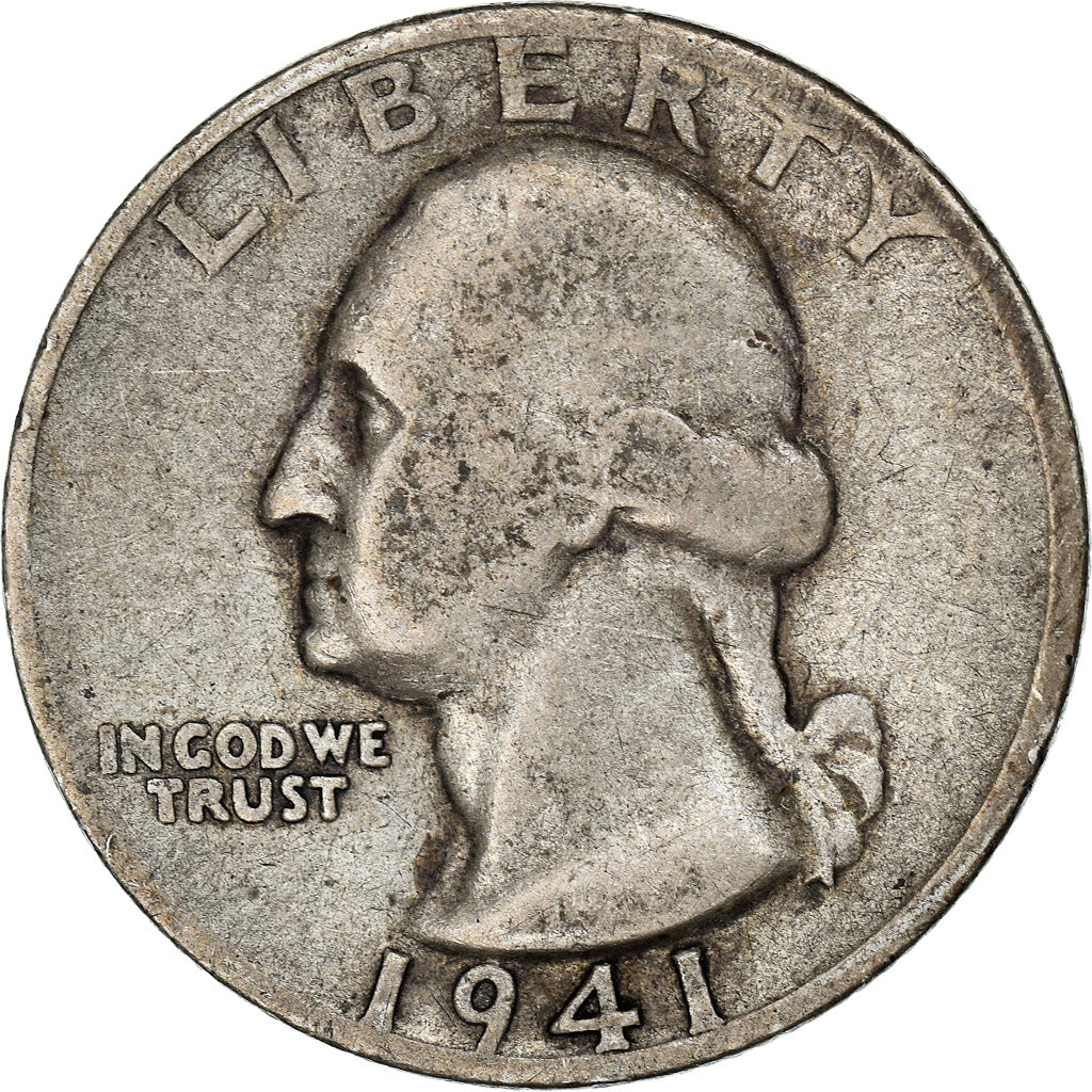 Moneta, Stati Uniti, Washington Quarter, Quarter, 1941, U.S. Mint, San