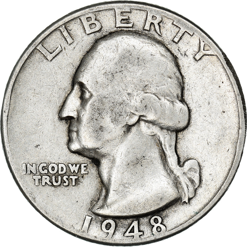 Münze, Vereinigte Staaten, Washington Quarter, Quarter, 1948, U.S. Mint