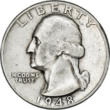 Münze, Vereinigte Staaten, Washington Quarter, Quarter, 1948, U.S. Mint
