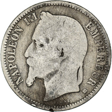 Monnaie, France, Napoleon III, Napoléon III, Franc, 1868, Strasbourg, B+