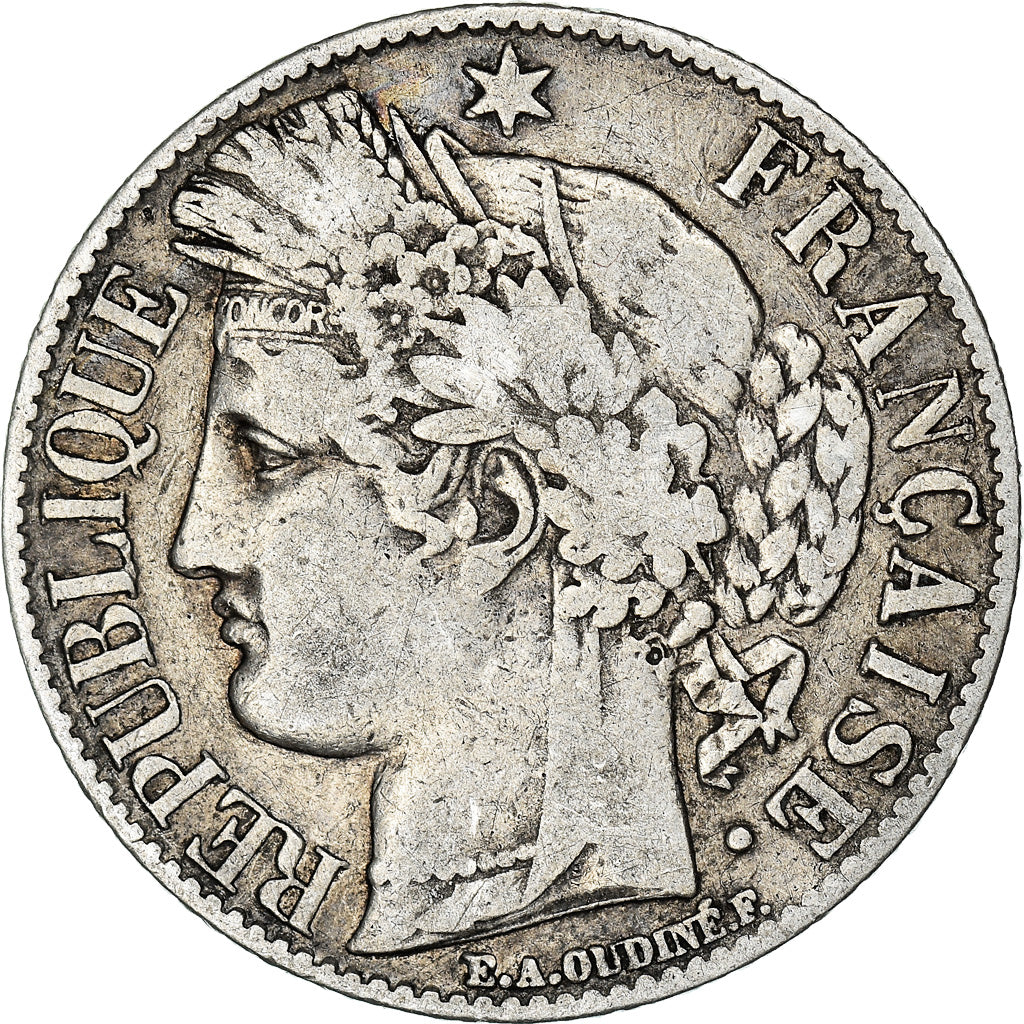 Coin, France, Cérès, Franc, 1887, Paris, EF(40-45), Silver, KM:822.1