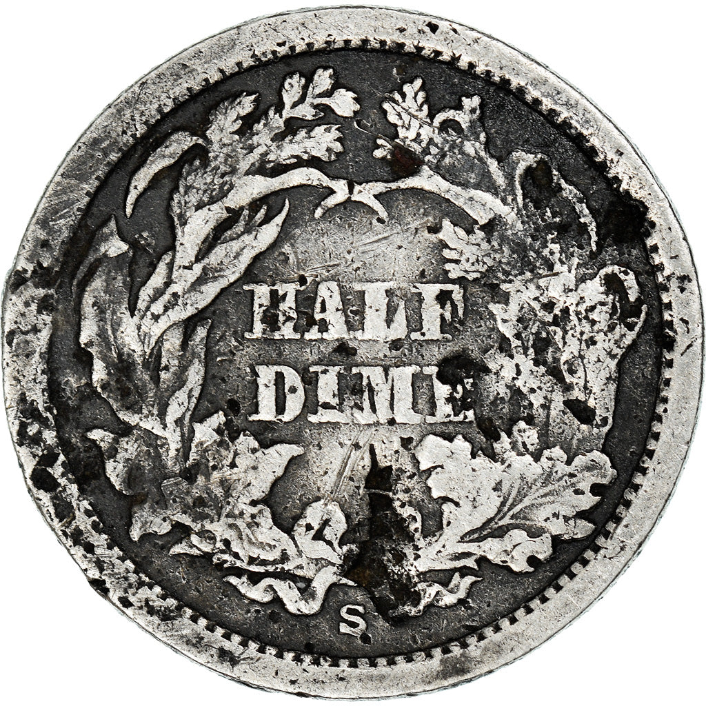Moneda, Estados Unidos, Seated Liberty Half Dime, Half Dime, 1863, U.S. Mint