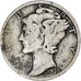 Moneda, Estados Unidos, Mercury Dime, Dime, 1935, U.S. Mint, San Francisco, BC+