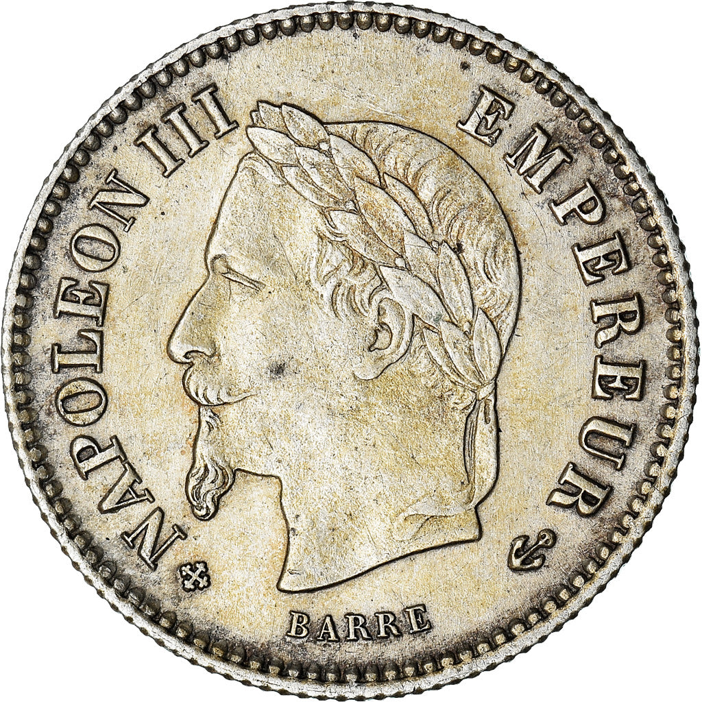 Monnaie, France, Napoleon III, Napoléon III, 20 Centimes, 1867, Strasbourg