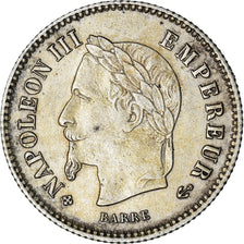 Monnaie, France, Napoleon III, Napoléon III, 20 Centimes, 1867, Strasbourg