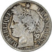 Moeda, França, Cérès, 2 Francs, 1871, Paris, VF(20-25), Prata, KM:817.1